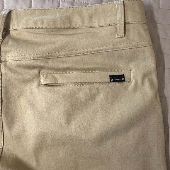Barbell Apparel Mens Tan Beige Chino Straight Pants Stretch Performance 36x32 - Picture 5 of 5